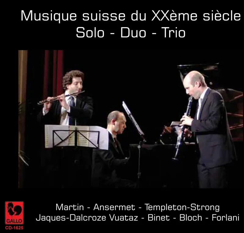 Musique suisse du XXe siècle: solo, duo, trio